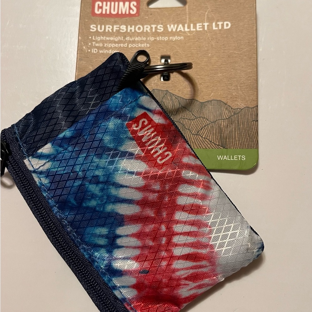 Chums Red and Blue Surfshorts Wallet